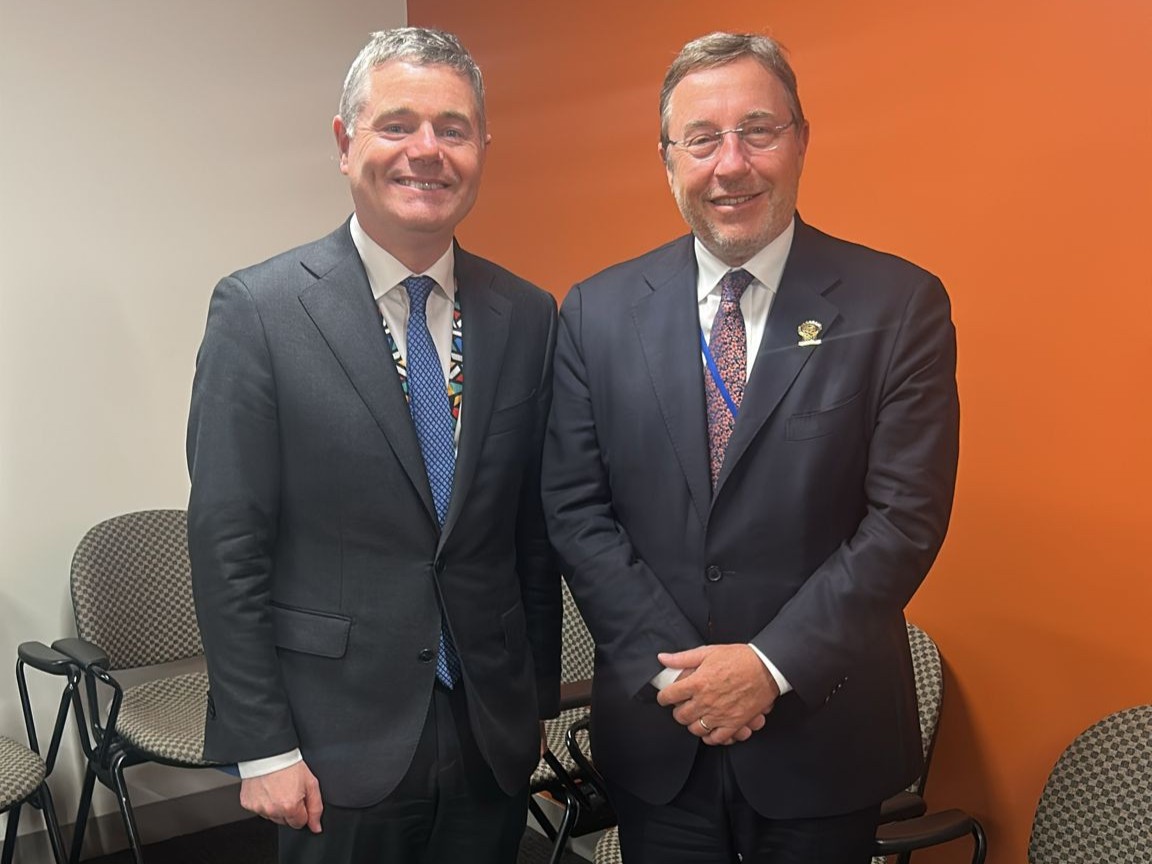 Paschal Donohoe and Achim Steiner