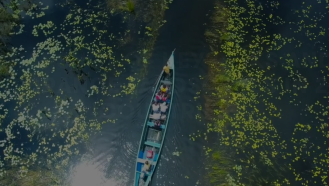 canoe in a river