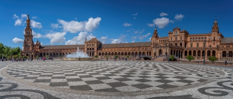 plaza de espana, sevilla, espana