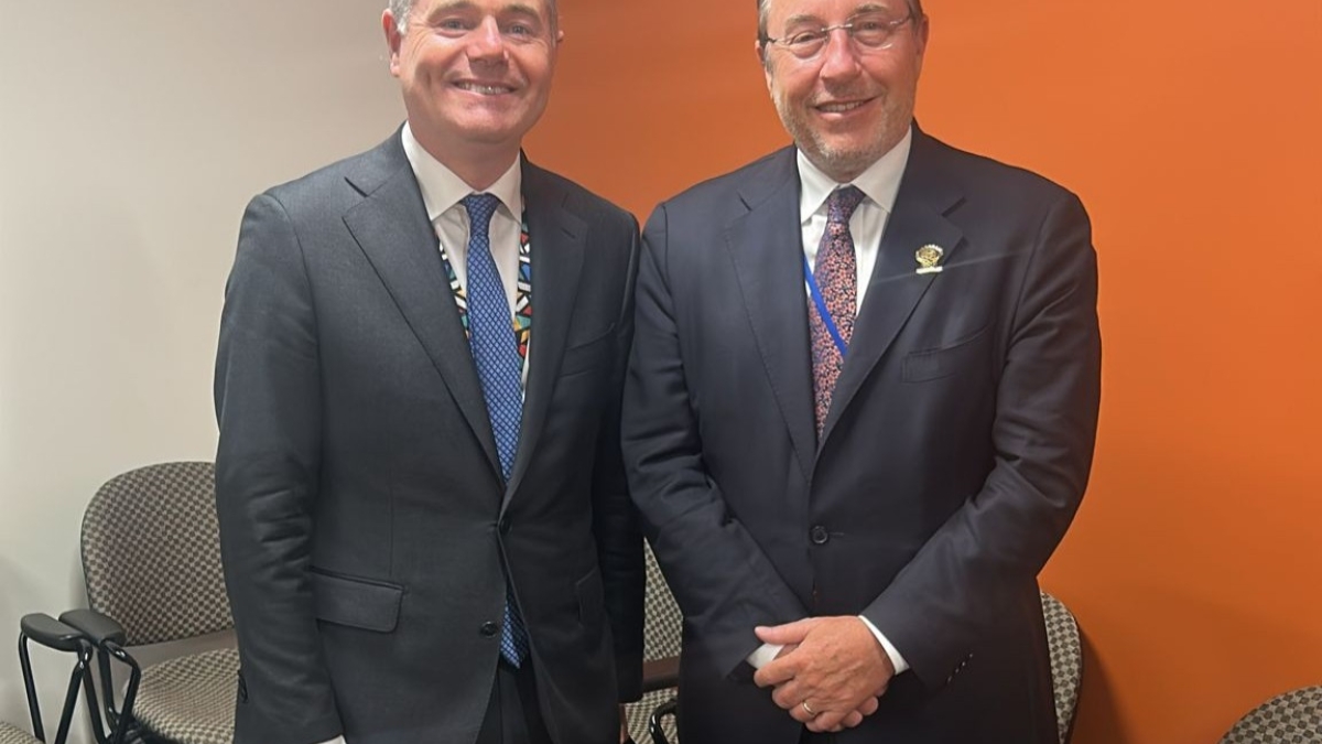 Paschal Donohoe and Achim Steiner