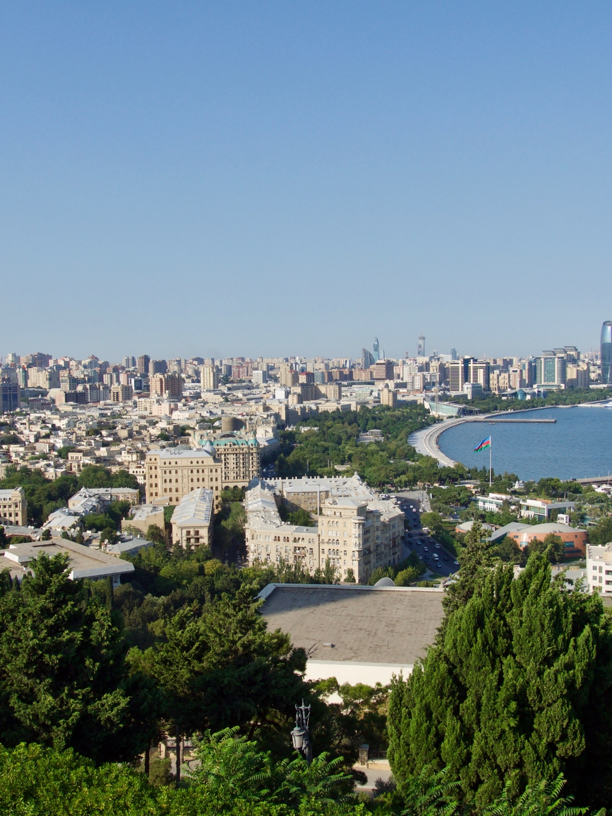 Aerial view of Baku